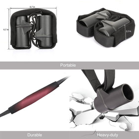 Racrank folded portable kit packed for travel and easy storage with the bike