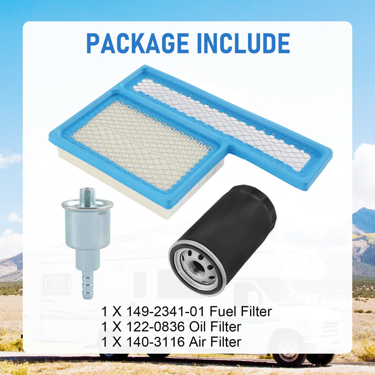 RADHLBNIU filters installed in a generator showing ease of replacement benefit
