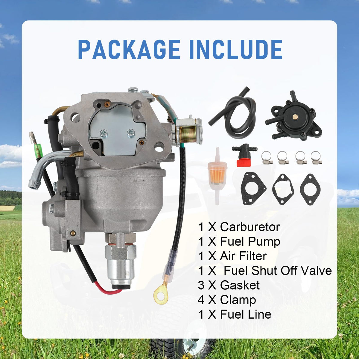 RADHLBNIU carburetor installed in engine proving direct replacement