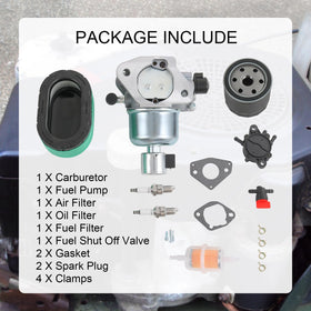 RADHLBNIU full kit lay-flat with carburetor, pump, filters and gaskets for one-stop service