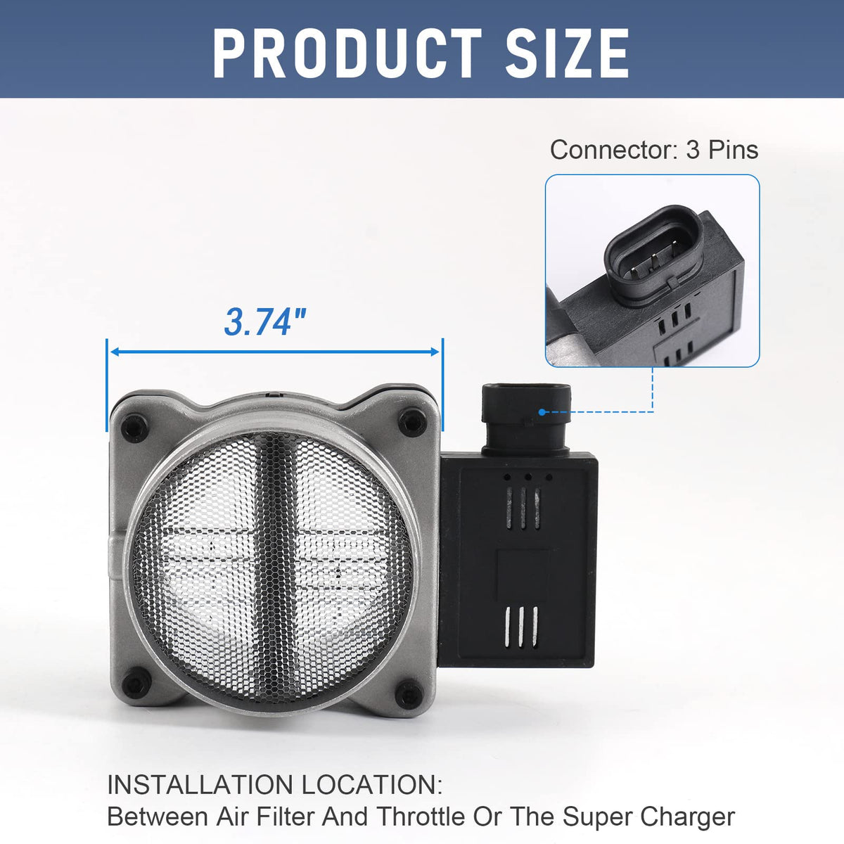 RADHLBNIU sensor installed in engine bay showing easy replacement benefit