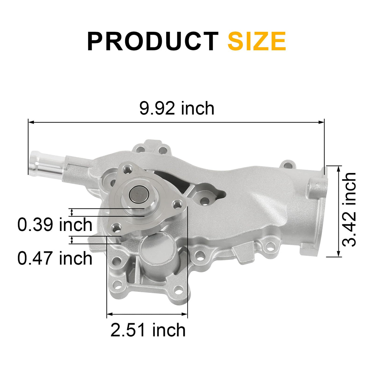 RADHLBNIU pump impeller detail illustrating improved coolant flow benefit
