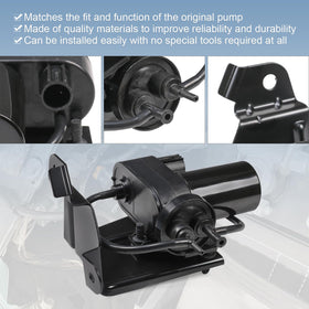 RADHLBNIU pump side label and stamp showing replacement part numbers for quick verification benefit