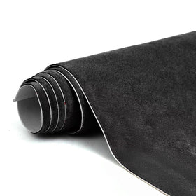 RadiantDecor front view of black suede wrap roll showing clean packaging and ready-to-apply luxury