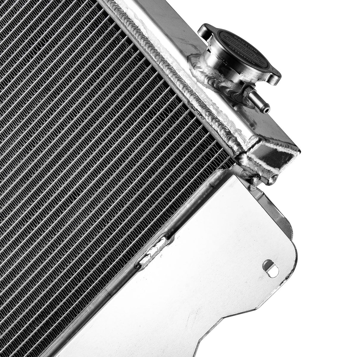 RADREPLA radiator installed in Jeep Wrangler engine bay for reliability