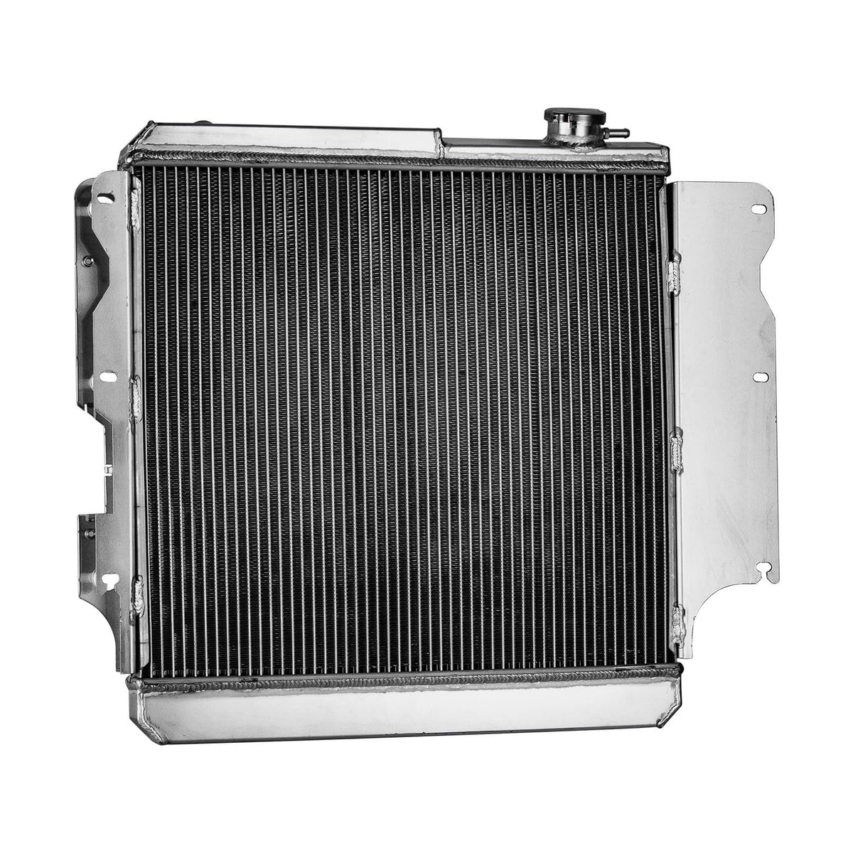 RADREPLA transmission oil cooler ports showing secure line connection