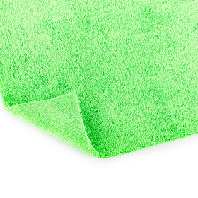 Stack of folded Rag Company towels highlighting 420gsm thickness and absorbency