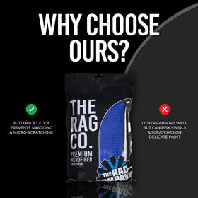 The Rag Company soft suede edge detail protecting paint during drying benefit