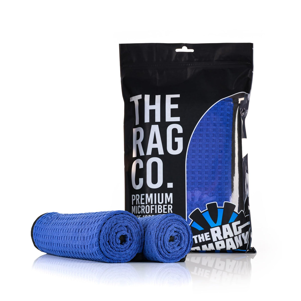 Macro view of fibers highlighting The Rag Company high-density capillary action benefit