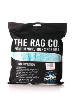 The Rag Company two-pack stacked, conveys ready-to-use convenience and backup towel