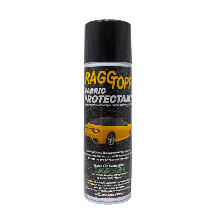 Raggtopp 2141 front packaging showing product and label protecting convertible tops