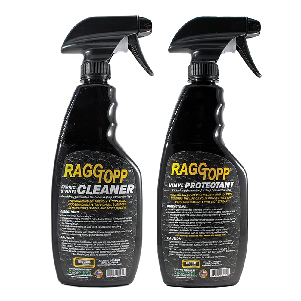 Raggtopp cleaner close-up nozzle and liquid texture demonstrating gentle foam action