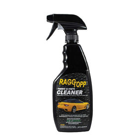 RAGGTOPP pump spray bottle front view showing label and easy-use nozzle for safe cleaning