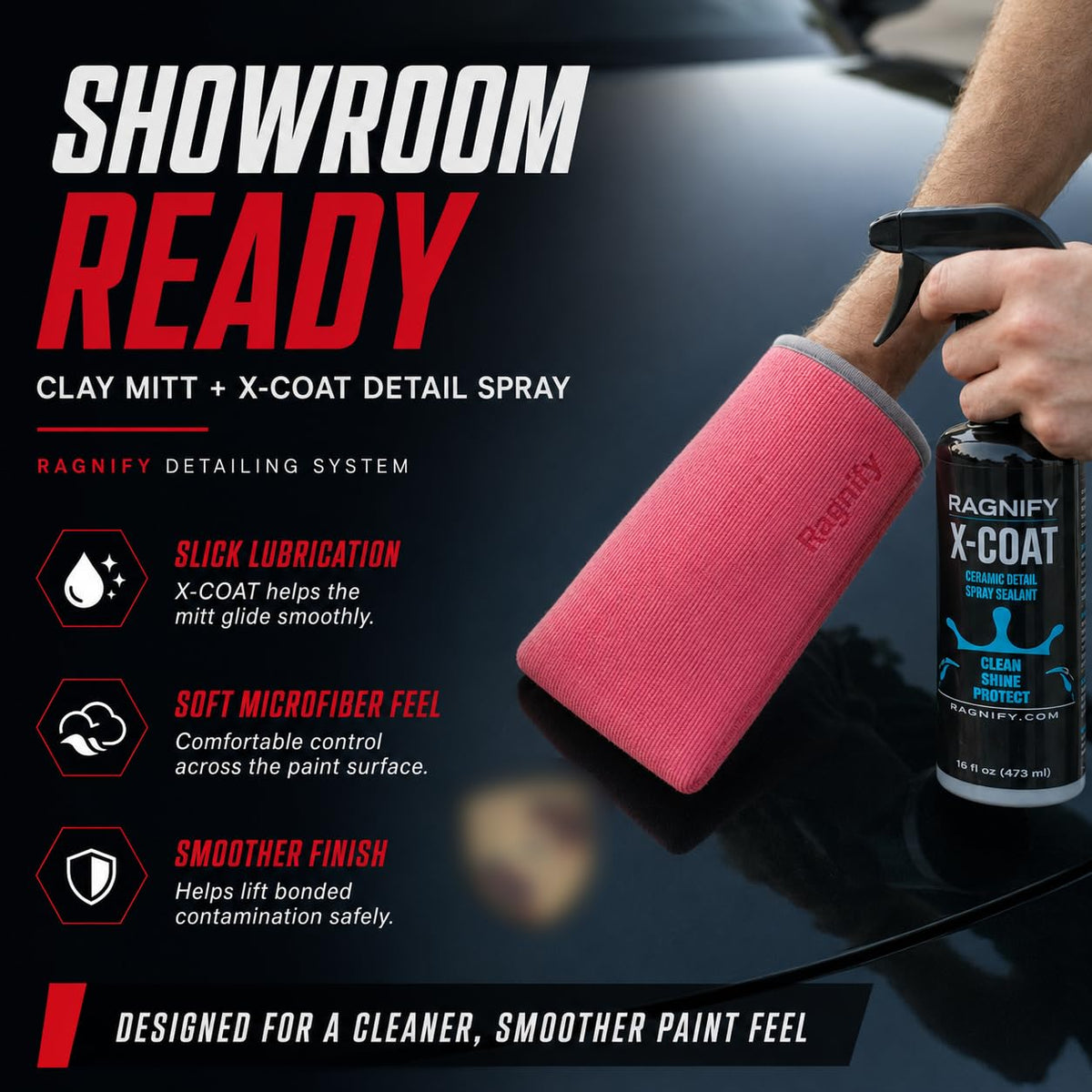 ragnify before and after car panel showing smoother finish