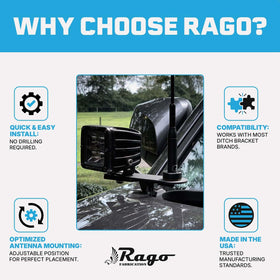 Rago Fabrication side profile showing offset design for improved clearance benefit