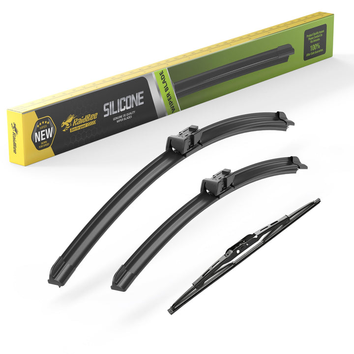 RaidBee front packaging showing 3-pack and sizes, clear fit benefit