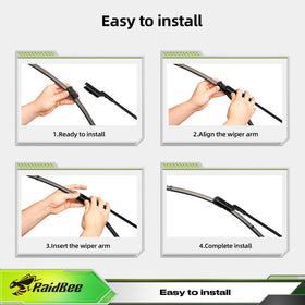 RaidBee installed in car windshield demonstrating clean, even contact