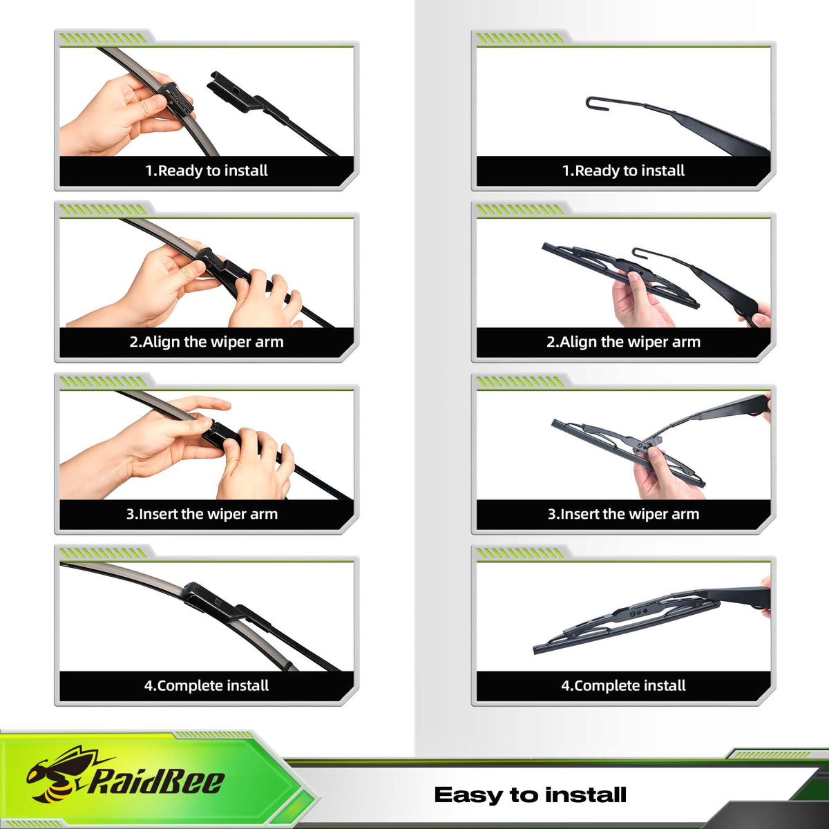 RaidBee installed on Buick Encore rear wiper, exact-fit convenience benefit