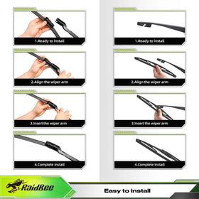 RaidBee rear wiper installed on Subaru demonstrating correct fit and improved rear clarity
