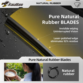 RaidBee three blades 26 19 16 size comparison for exact Prius fitment