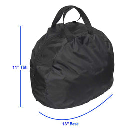 Raider helmet bag D-ring slot detail for secure strap attachment