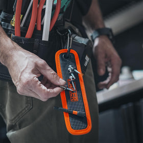 Railer mat inside drawer organizing fasteners and preventing loss