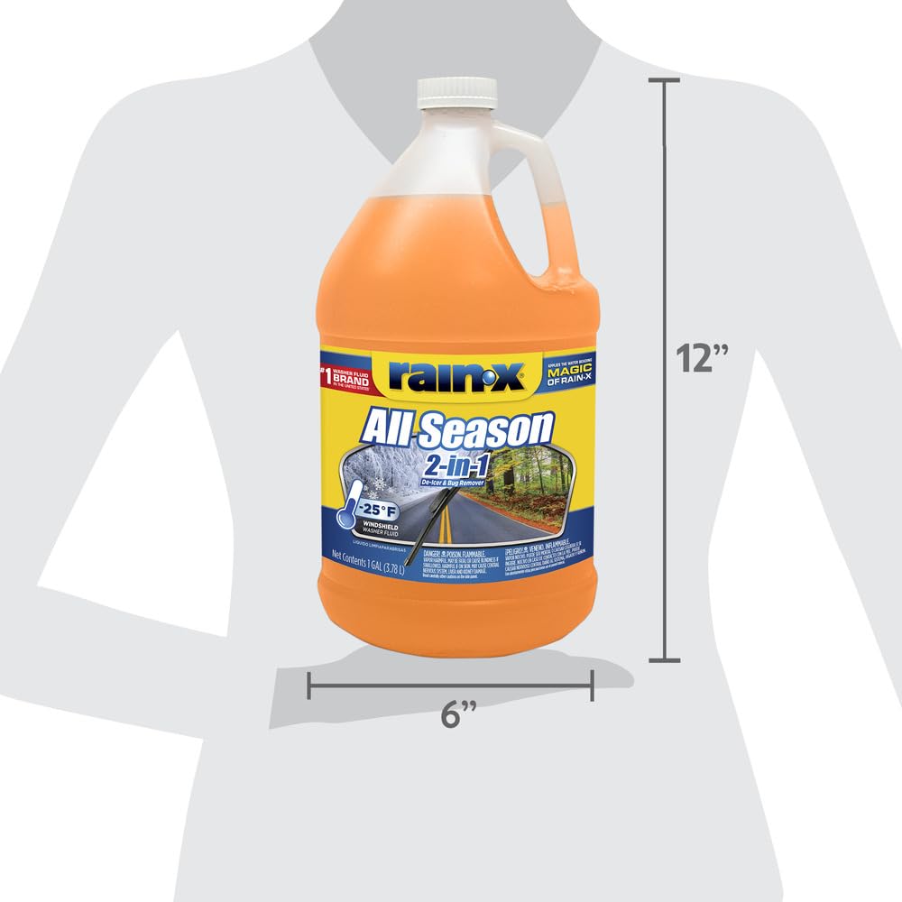 Rain-X back label with usage instructions and safety details visible