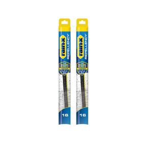 Rain-X front packaging showing 16 inch blades and benefits