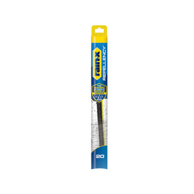Rain-X front packaging showing 20-inch blade and branding, highlights easy upgrade benefit