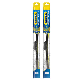 Rain‑X front packaging showing 26 inch blades and product benefits