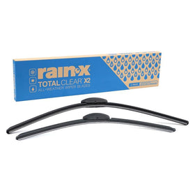 Rain-X front packaging showing 26" and 16" blades and included adapters for quick replacement