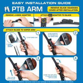 Rain-X graphite-coated squeegee detail reducing friction for quiet operation
