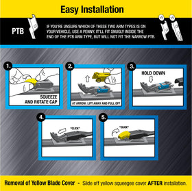 Rain-X Rugged XL installed on windshield demonstrating clear visibility benefit