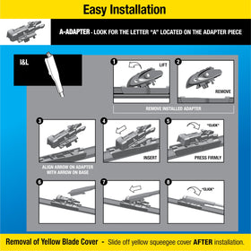 Rain-X Uniclick adapter and package QR code for fast, guided installation help
