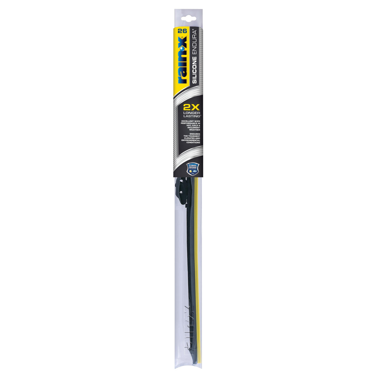 Rain-X packaging front view showing blade and branding for quick identification and confidence
