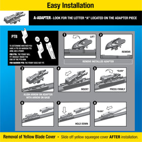 Rain-X blade in a car during rain illustrating reliable performance and safer visibility