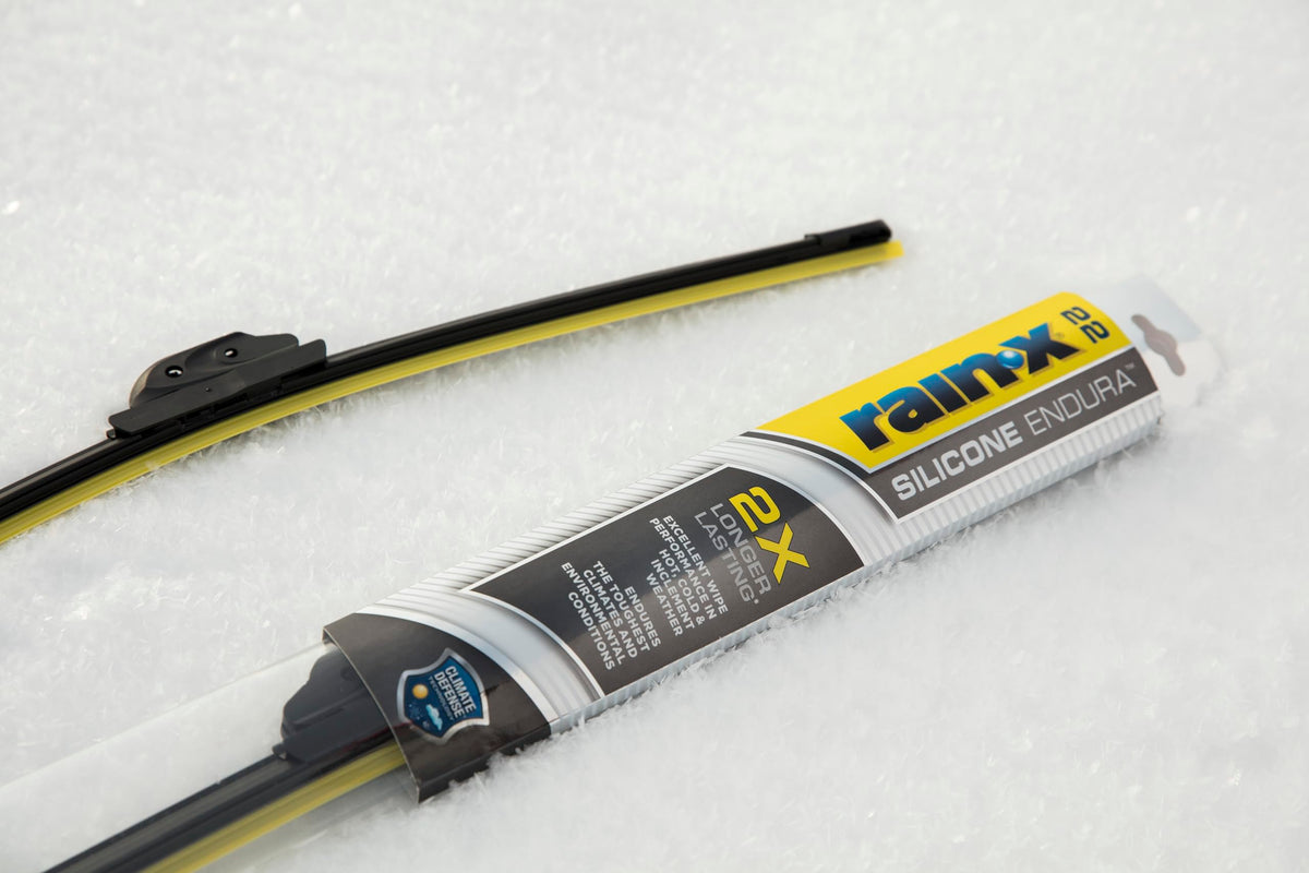 Rain-X blade next to ruler showing 26 inch scale for correct size confirmation
