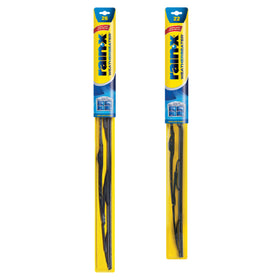 Rain-X front packaging showing 26" and 22" blades and clear branding benefit quick identification
