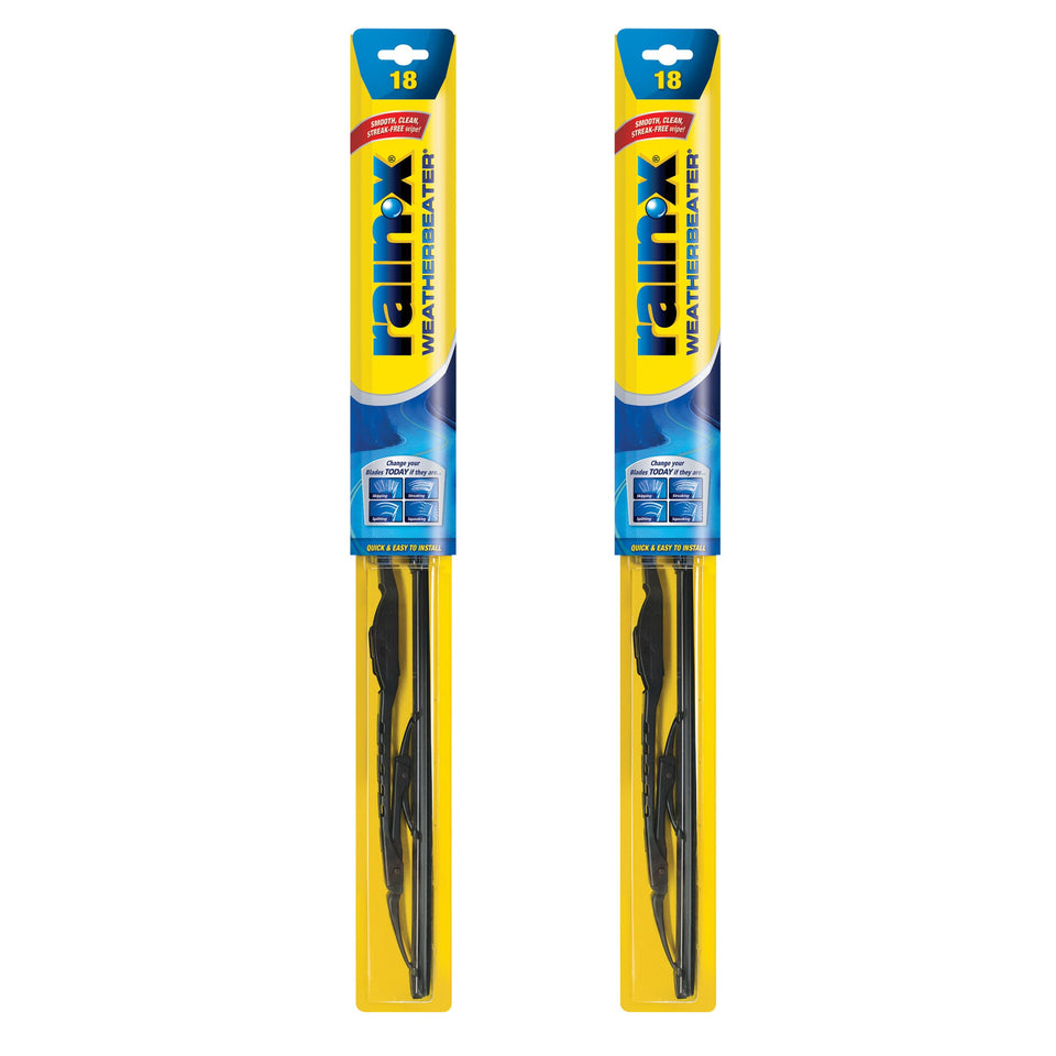 Rain-X WeatherBeater front packaging showing blades and branding for quick selection