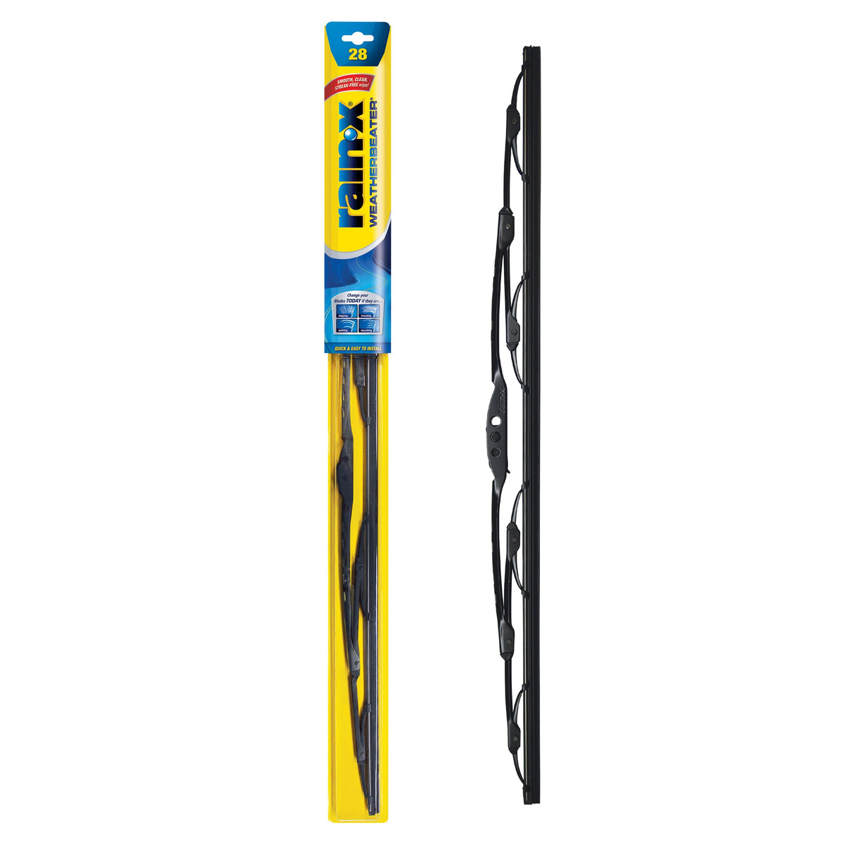 Rain-X WeatherBeater front packaging showing blade and branding, reassurance of quality