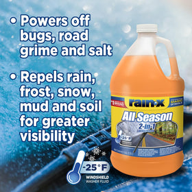 Rain-X being used with wipers on a windshield demonstrating visibility