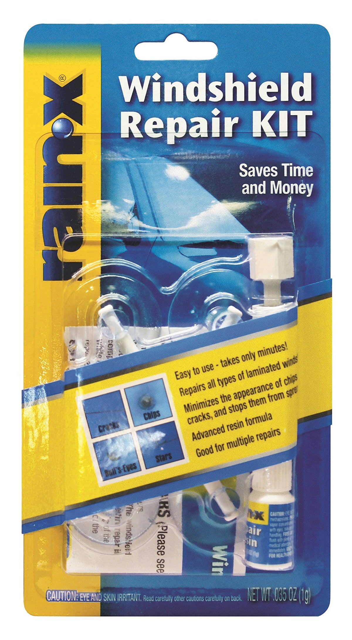 Rain‑X repair kit front packaging showing contents and convenience