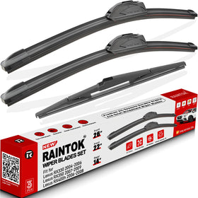 Raintok front packaging 3-pack showing included blade sizes and benefit of complete set