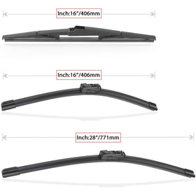Raintok installed front driver blade on Prius improving road visibility
