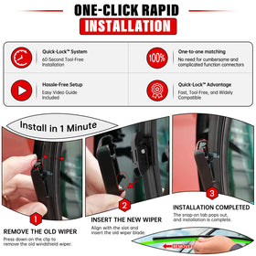Raintok 20-inch passenger blade detail highlighting secure fit and durability