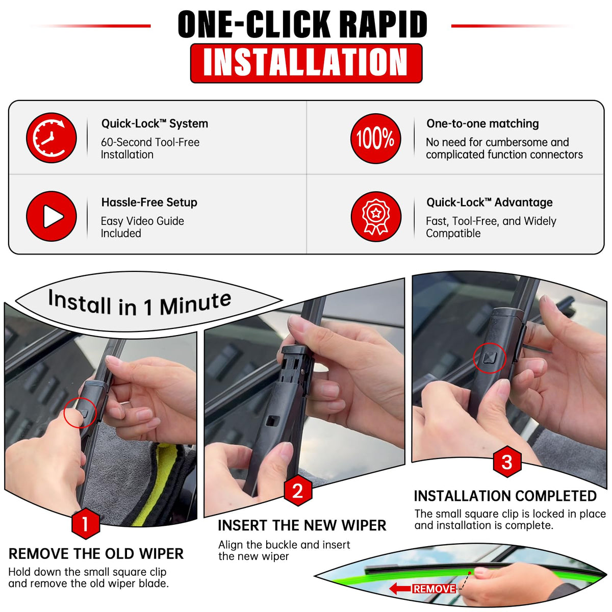 Raintok zinc-alloy base detail improving blade stability