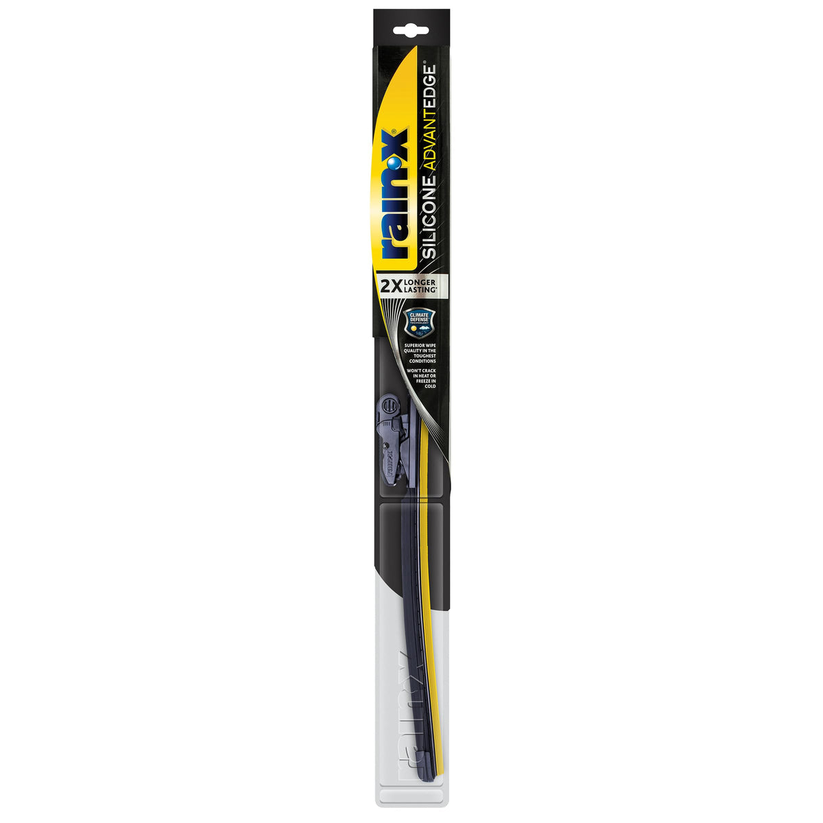 Rain‑X AdvantEdge front packaging showing blade and branding for quick identification and benefit