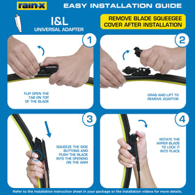 Rain‑X Installock adapter detail for fast secure installation