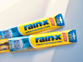 Rain‑X pre‑installed multi‑adapter connector close view enabling quick vehicle installation