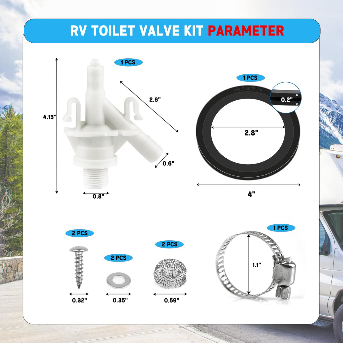 Rakiyada RV bathroom repair scene showing kit in use and faster, affordable restoration